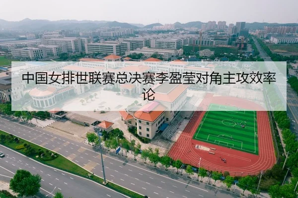 中国女排世联赛总决赛李盈莹对角主攻效率论